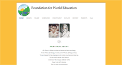 Desktop Screenshot of foundationforworldeducation.org